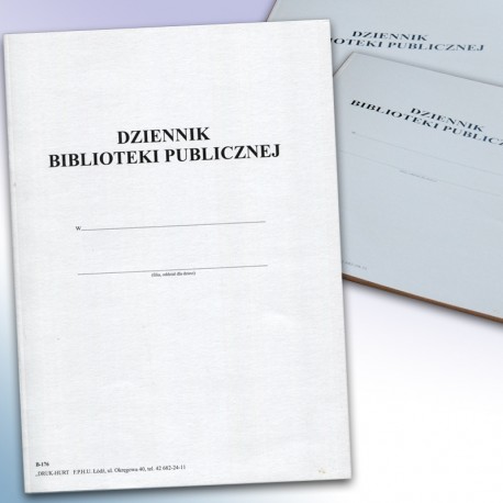 Dziennik biblioteki Publicznej nowy wzór